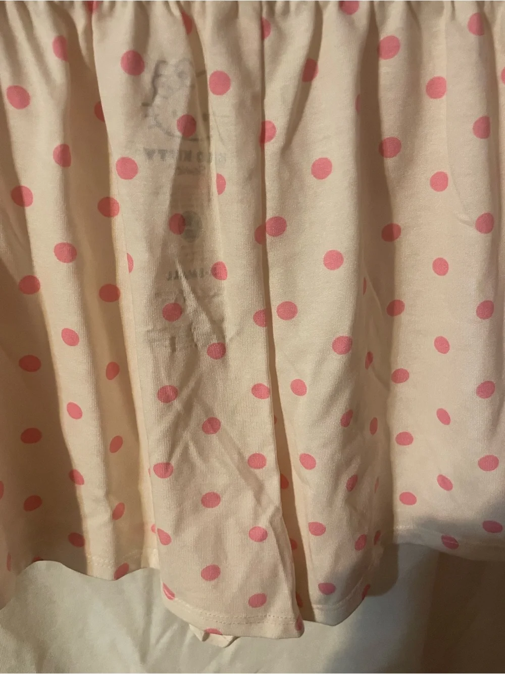 NWT Hello Kitty Sanrio 2 Piece Pajama Sleep Set Yellow Pink XS